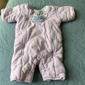 Pink Baby Magic Sleepsuit